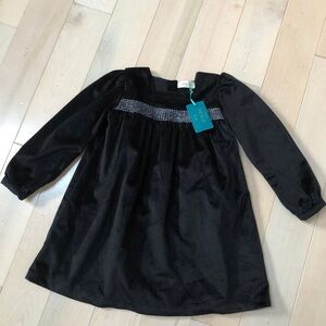 Nueces Spain Black Velvet Kids Dress